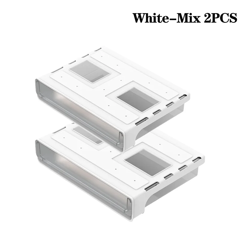 1-3PCS Hidden Desktop Organiser Desktop Sticky Drawer Slide Out Under Desk Drawer Transparent Under Desk Drawer Storage