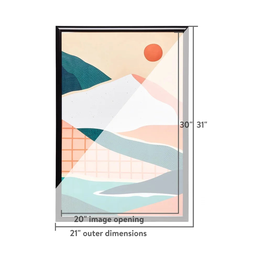 20x30 Black Poster Frame Plastic Lightweight Wall Display Frames Art Prints Photos Vertical Horizontal Hanging Home