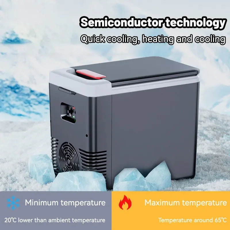 220V Home Refrigerator 12V Car Refrigerator Outdoor Freezer Heater 10L Mini Auto Cooler & Warmer Electric Fridge