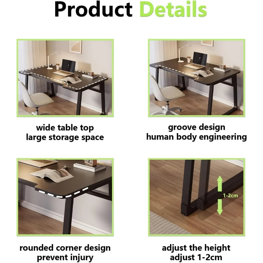 Small Office Home Desk,Modern Computer Desk for Small Spaces,Bedroom,Minimalist European Style. - United States