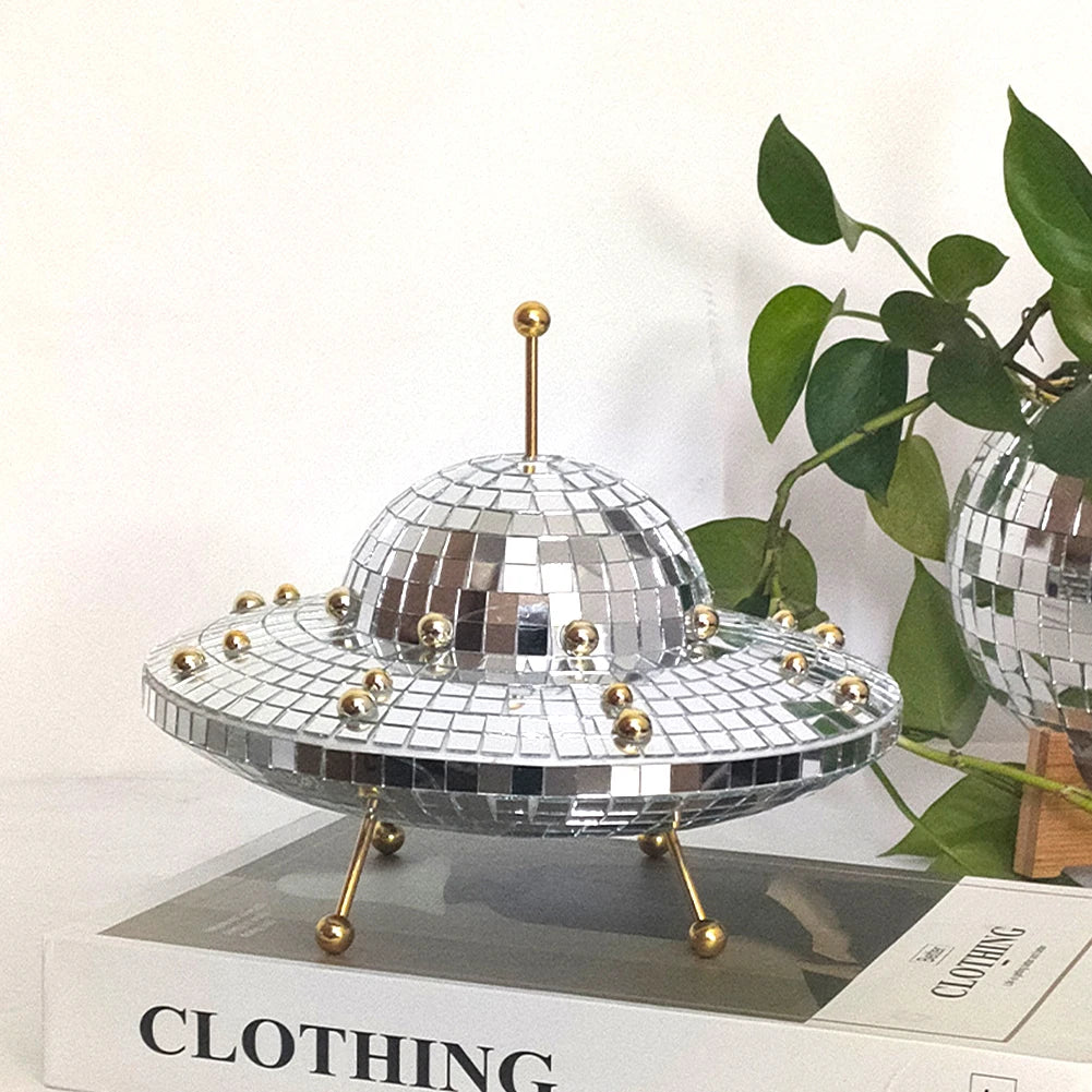 UFO Space World Desk Ornaments Creative Desk Living Room Ornament Art Crafts Funny Home Decor Multipurpose Halloween