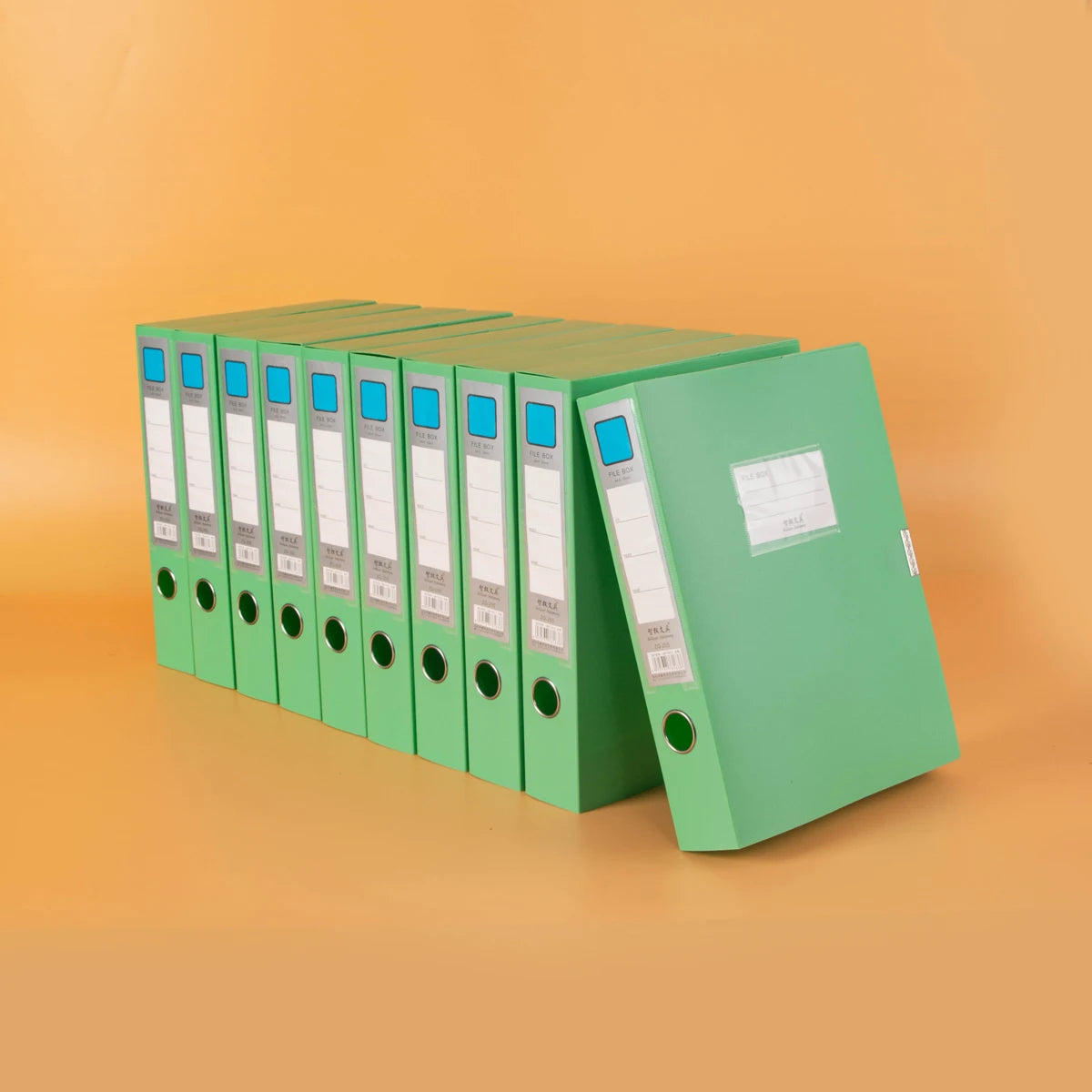 10 thickened A4 File box Office supplies 2/3.5/5.5/7.5CM plastic file box File bag File book folder file box - 10-5.5cm