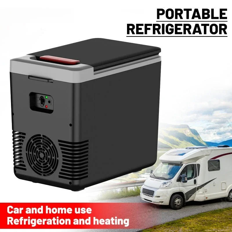 220V Home Refrigerator 12V Car Refrigerator Outdoor Freezer Heater 10L Mini Auto Cooler & Warmer Electric Fridge