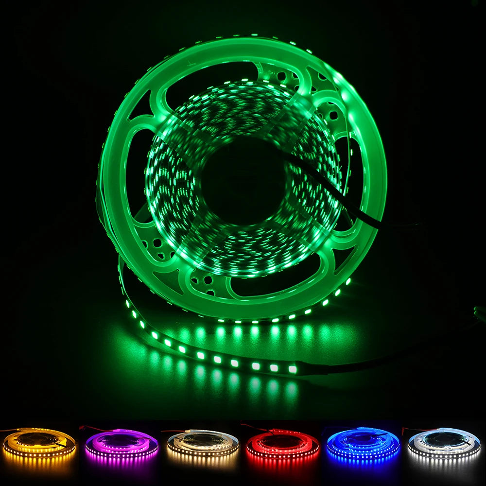 5m Led Strip Light 2835 120LED/m Not Waterproof 12V Flexible Tape Home Decoration Lamp Pink Warm White Green