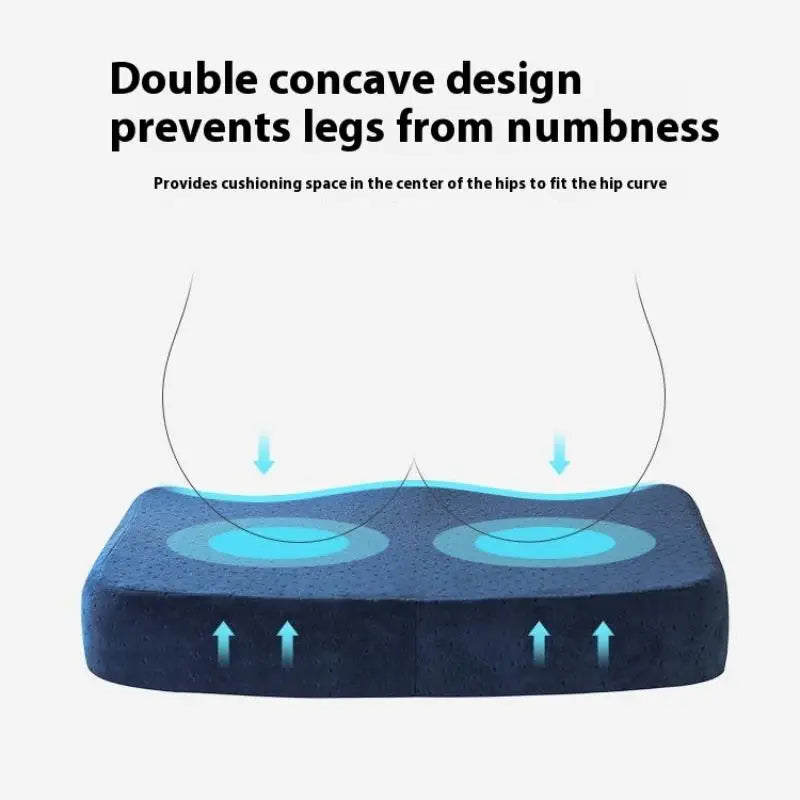 Ergonomic Memory Foam Office Cushion Anti Hemorrhoid Cushion Chair Cushion Tailbone Pillow Car Office Seat Cushion