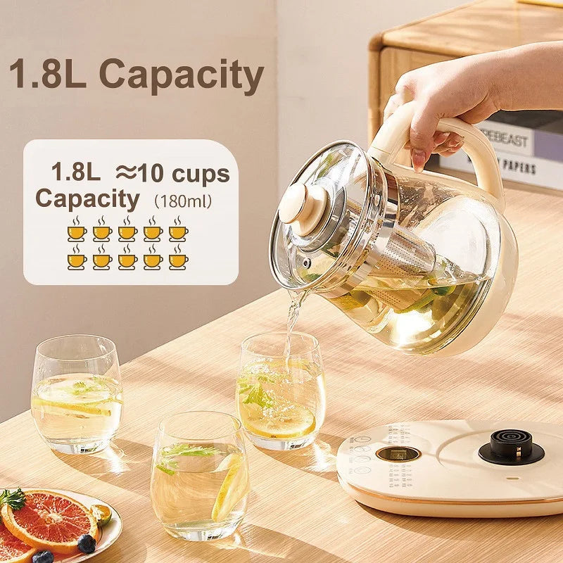 1.8L Health Kettle Office Automatic Glass Tea Maker Home Multi-function Electric Kettle Smart Baby Thermostatic Milk