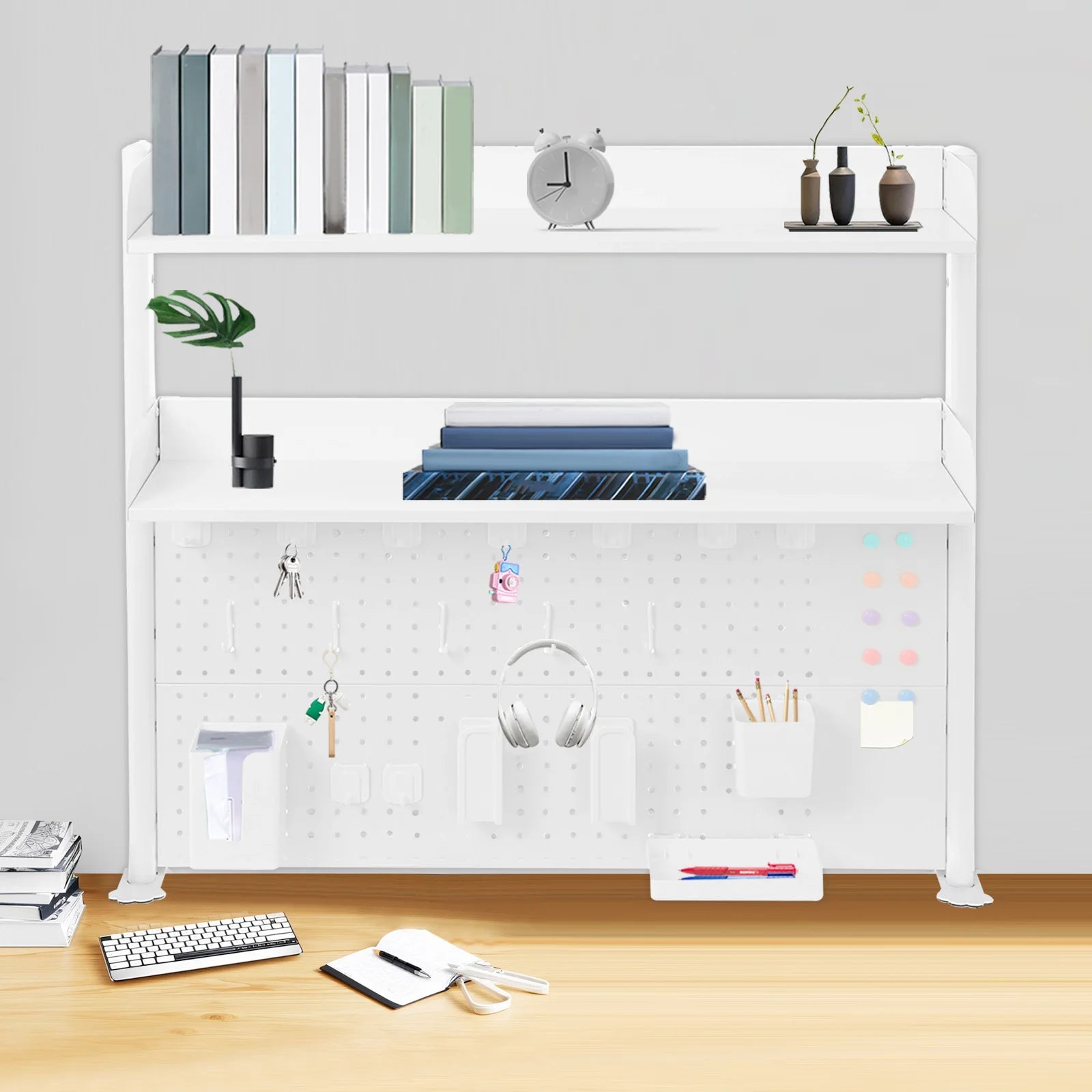 Desktop Bookshelf Multipurpose Clip-on Desk Organiser Countertop Clip-on Bookshelf Clip-on Desk Organiser