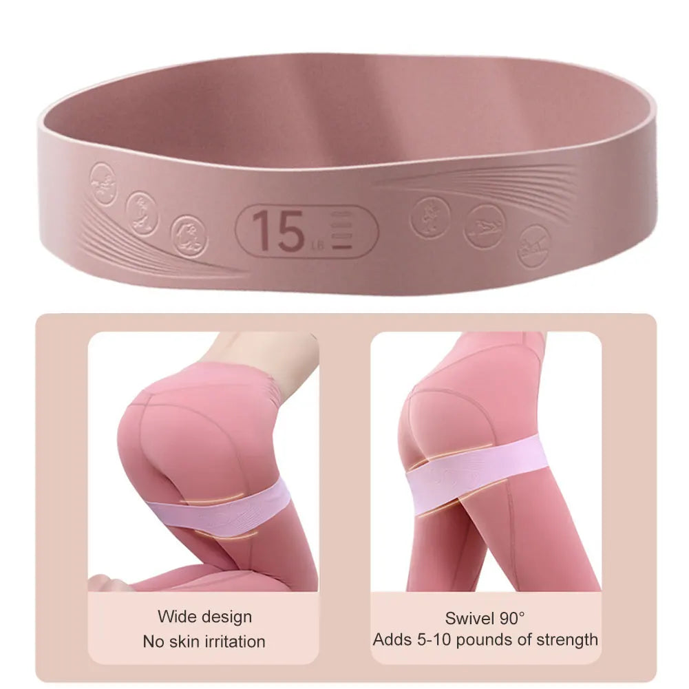 Silicone Resistance Bands with 4 Resistance Levels Workout Stretch Bands for Strength Training for Home Gym Yoga