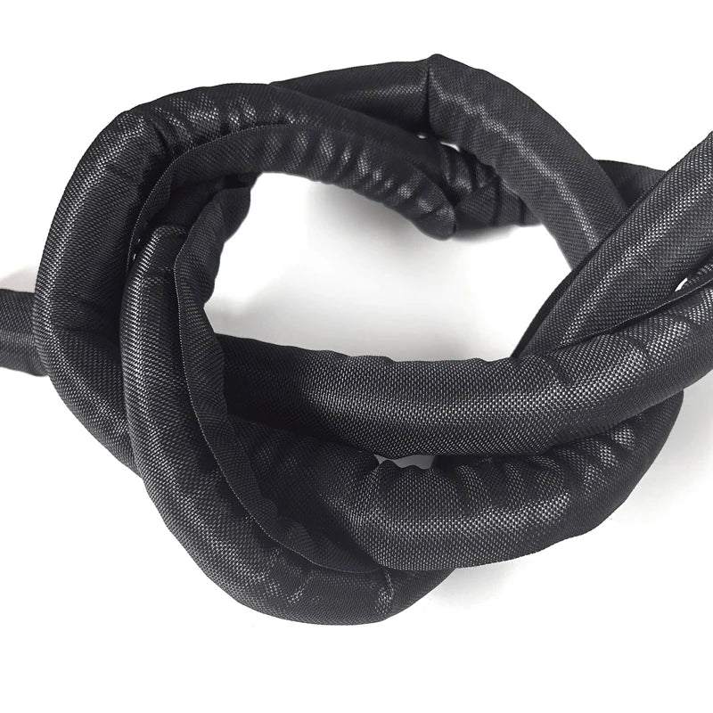 Cable Sleeve Self Closing PET Braided Expandable Auto Line Management Overlaps Flexible Loom Split Pipe Tube Wire Wrap