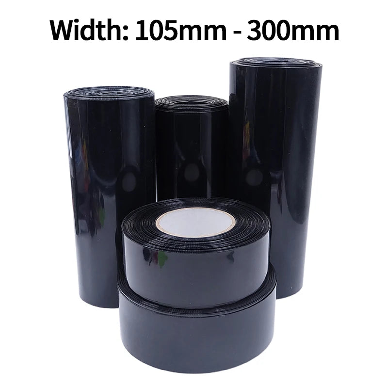 1/8/15M PVC Heat Shrink Tube 18650 Lipo Battery Pack 105 ~ 300mm Insulated Protection Film Wrap lithium Case Cable