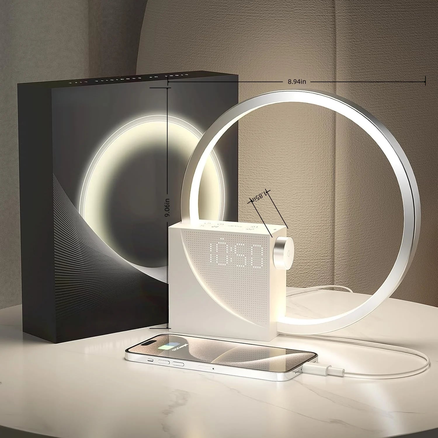 Sunrise Alarm Clock for Heavy Sleepers Adults Wake-up Light Sleep Aid 10 White Noise Sound Machines with 30/60/90 Timer