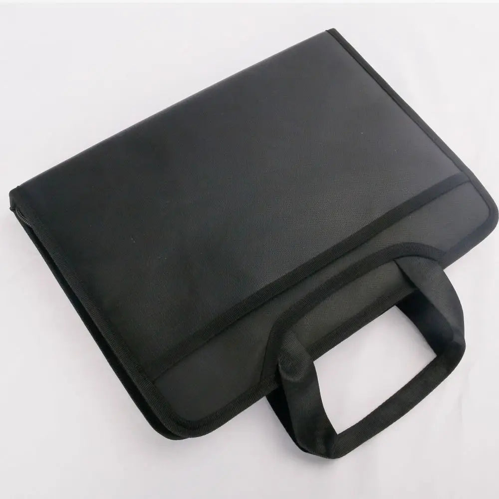 Fireproof File Organizer Colorful Tabs 13 Pocket Expanding File Folder Zipper Closure Large Capacity Accordion Folder