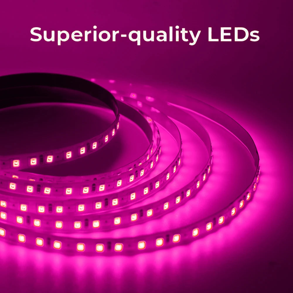 5m Led Strip Light 2835 120LED/m Not Waterproof 12V Flexible Tape Home Decoration Lamp Pink Warm White Green - Pink