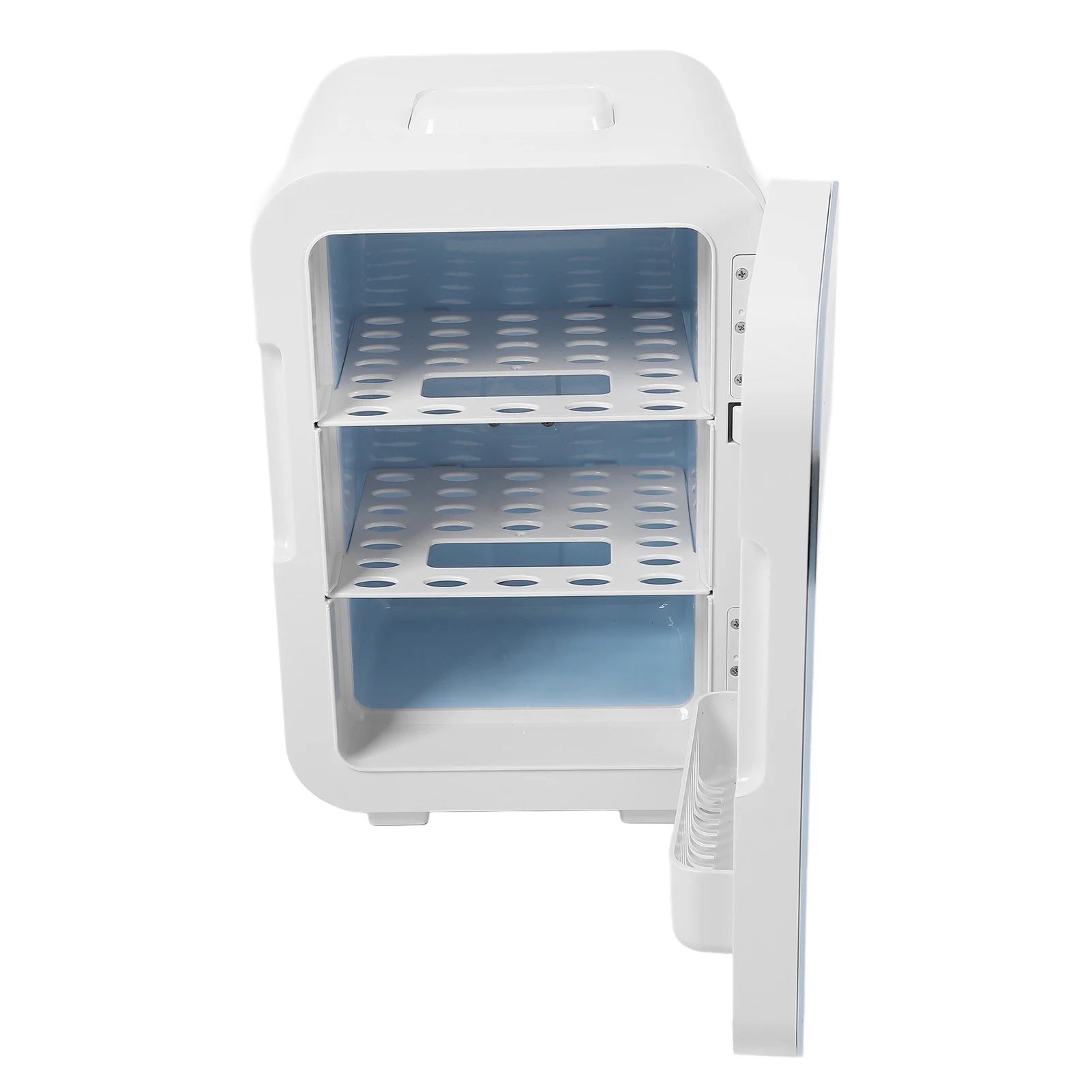 12L Small Fridge Multifunction Efficient Dual Core Digital Display Silent Portable Refrigerator for Bedroom Car Dorm