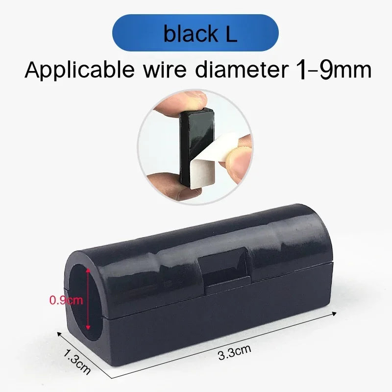 16/20pcs Self-Adhesive Cable Organizer Clip Snap Drop Wire Holder Cord Management Cable Fixed Clamp home Office Wiring