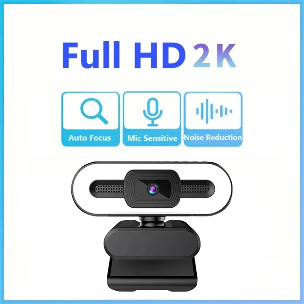 Portable Full HD 1080P 2K 4K Webcam PC Laptop Auto Focus Webcam Live Streaming Flexible with Microphone Live Broadcast