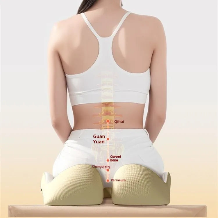 Office Memory Foam Seat Cushion Buttock Pad for Long Time Sitting Posture Correction Prolapsed Hemicircumference Relief