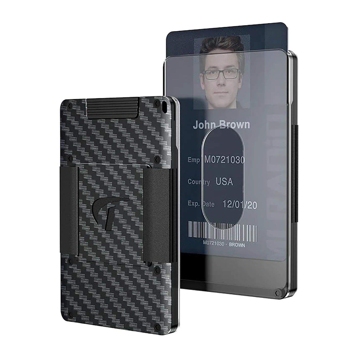 Minimalist Wallet For Men - Aluminum Slim Stretchable Belt Draw-Out Metal Wallet Holds up 15 Cards with Cash Strap,Card