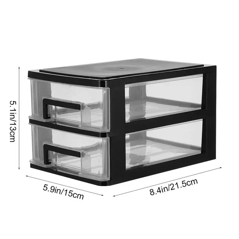 5/4/3/2 Layer Plastic Drawer Type Closet Dustproof Desktop Storage Box Space Saving Makeup Stationery Organizer