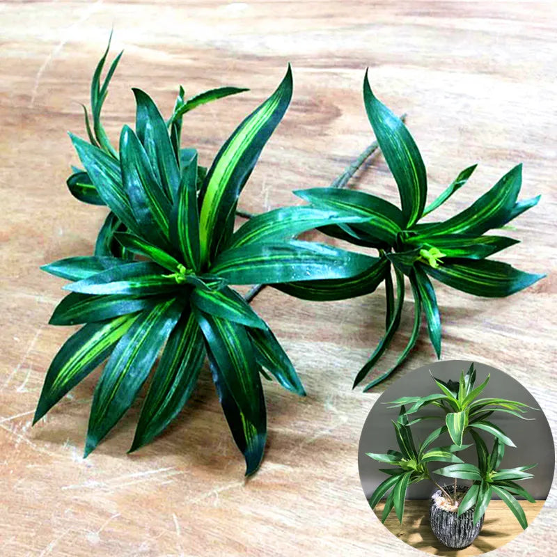 30-38CM Artificial Desktop Plants Green Plastic Lily Bamboo Simulation Gladiolus Hotel Display Christmas Home Decor