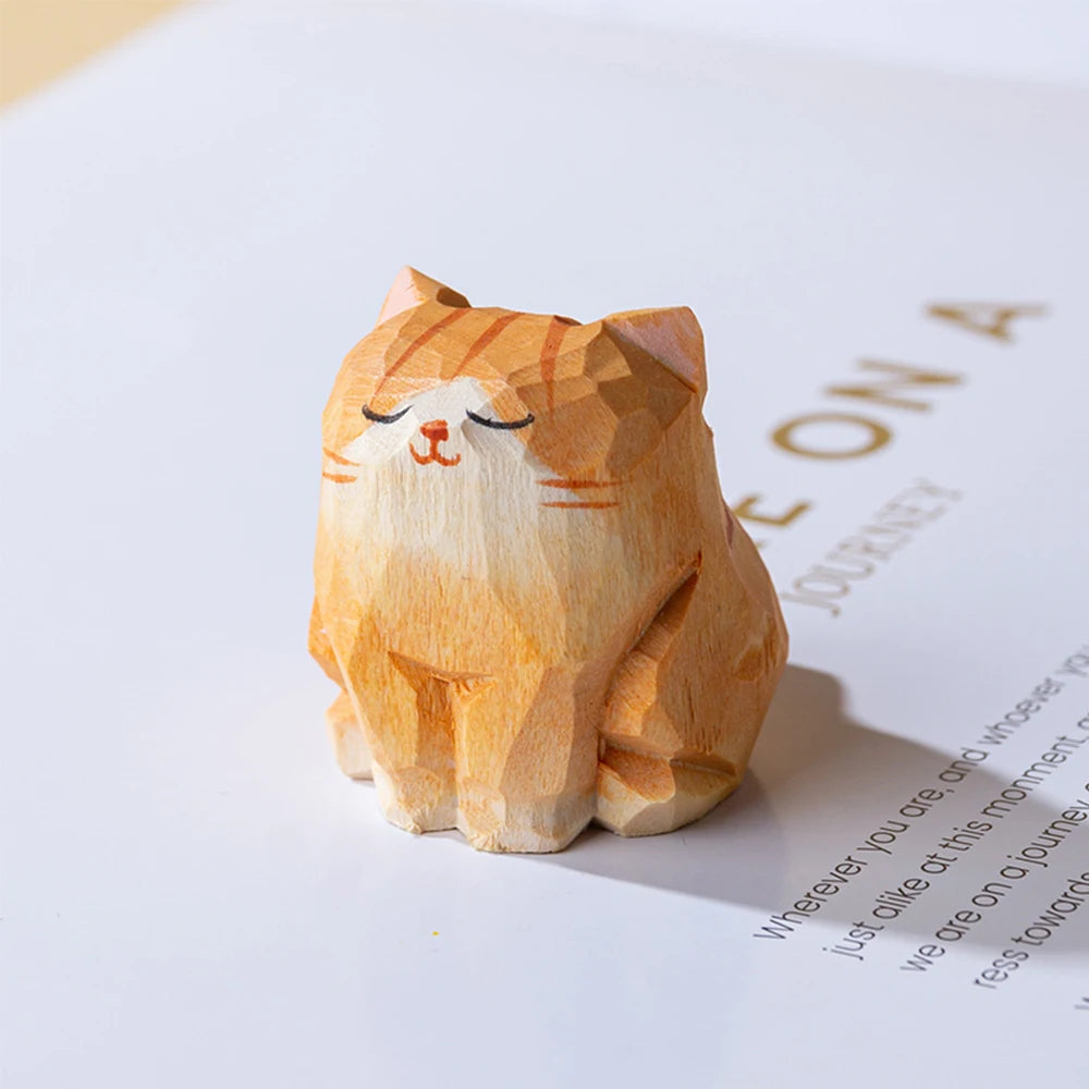 handcrafted-wood-carving-home-decorations-desk-accessories-room-decor-handmade-orange-tabby-cat-statue-hand-carved-cat-statue