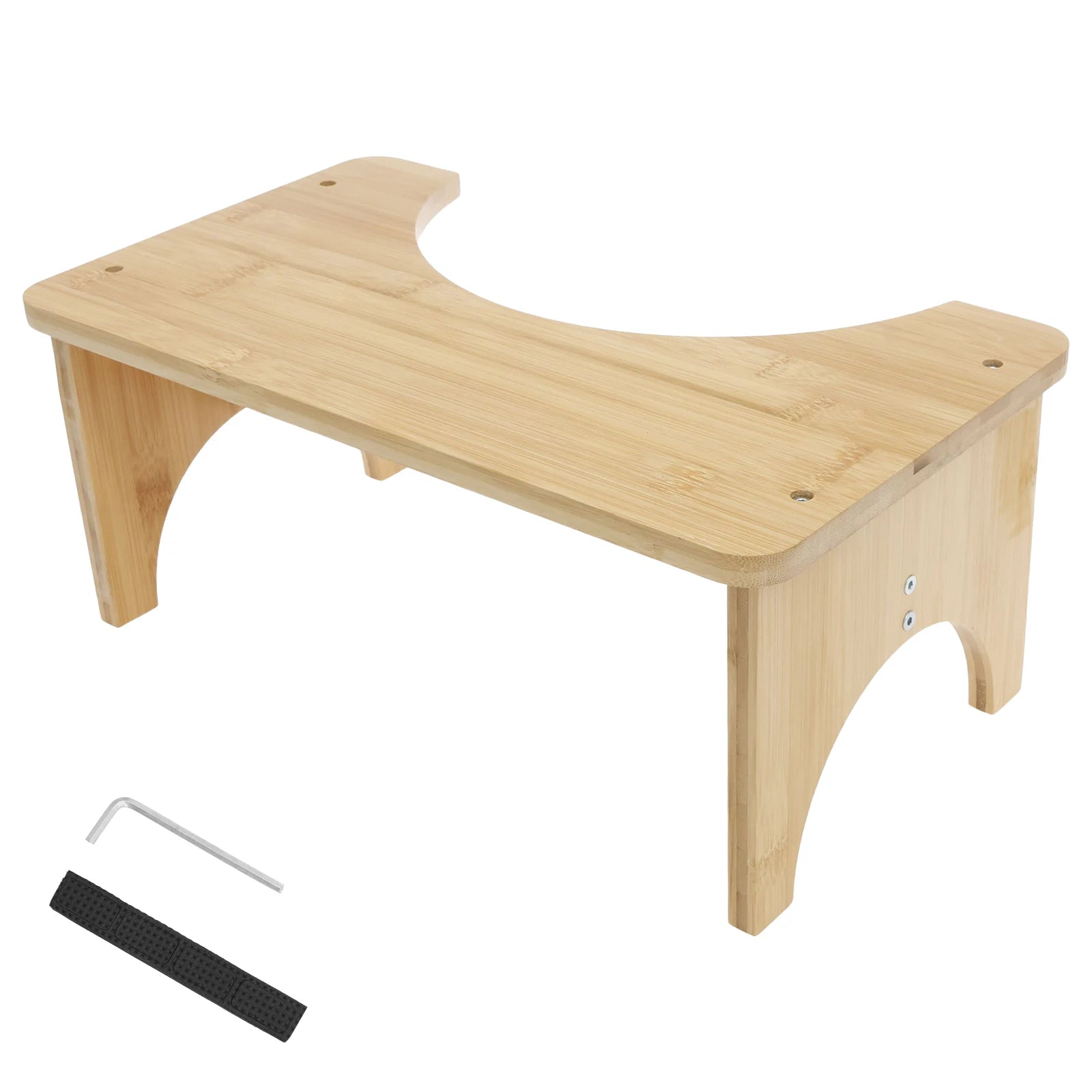 Bamboo Squatty Potty Toilet Stool Anti-slip Sturdy Toilet Foot Stool Bathroom Portable Pregnant Woman Children Adult