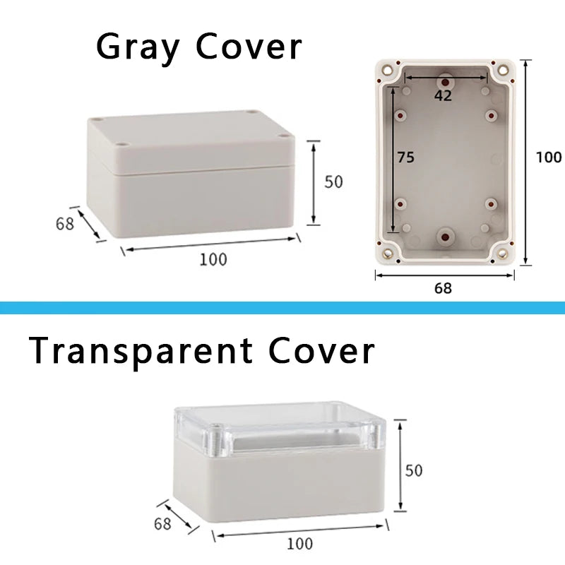 F-type outdoor waterproof junction box - waterproof box for outdoor monitoring - plastic power connection terminal