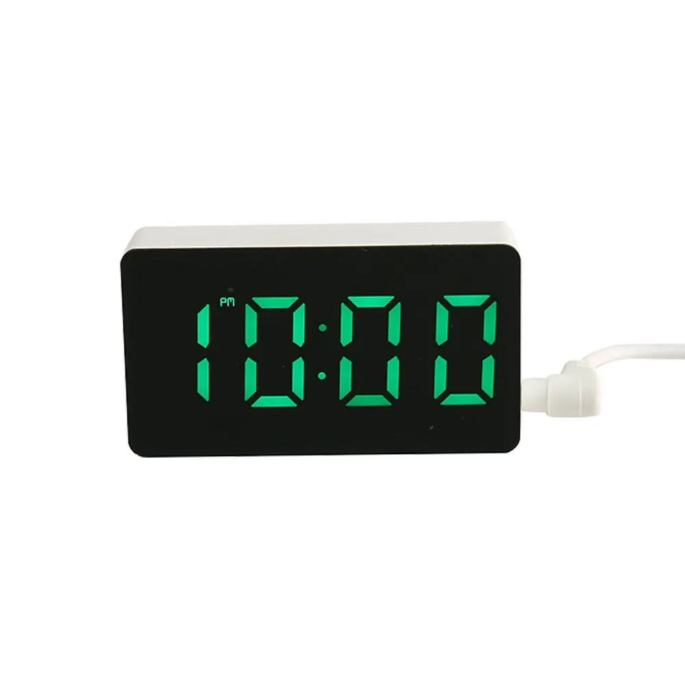 Mini LED Electronic Clock Mirror Watch Smart Small Alarm Clock Desk Digital Mini Table Clock for Bedroom Decoration