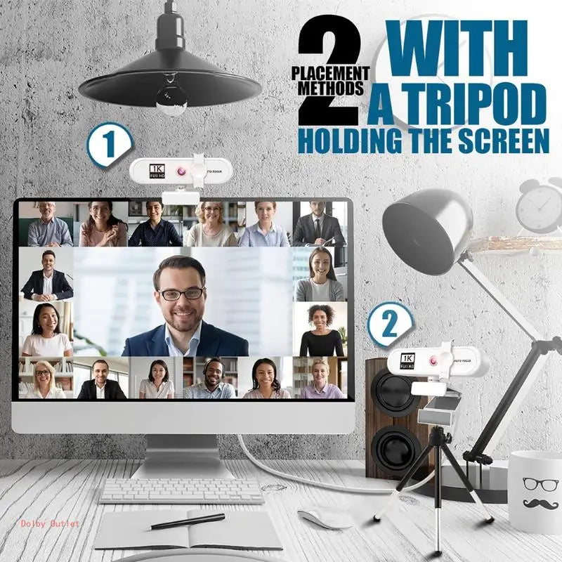 4K HD Webcam Autofocus Conference PC Live Broadcast Webcam USB Webcam Office Meeting House With Microphone 1080P HD