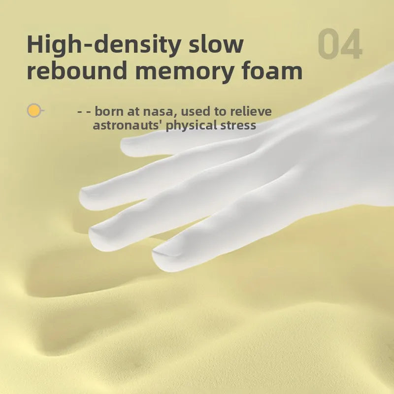 Memory Foam Office Seat Cushion for Long Sitting Orthopedic Comfort Improved Posture Ergonomic Pain Relief