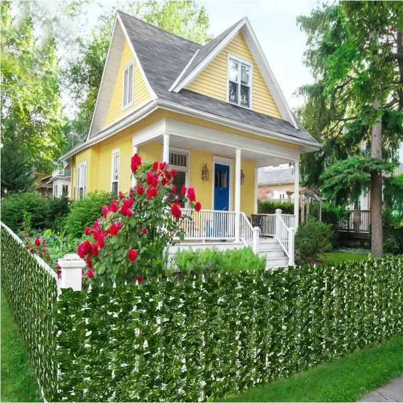 100X300cm Artificial Ivy Fence Plant Grass Wall Panel Faux Green Leaf Hedge Privacy Screen Outdoor Home Garden Balcony