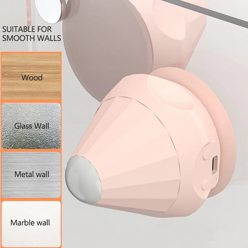 Silicone Massager Ball Type-C Rechargeable Vibrating Massage Ball Fitness Muscle Waist Back Relaxation Massager - Pink