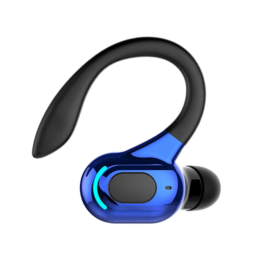 M-F8 Waterproof Bluetooth 5.2 Single Ear Wireless Earbuds with Noise Cancellation and 10 Hours Battery Life - Blue