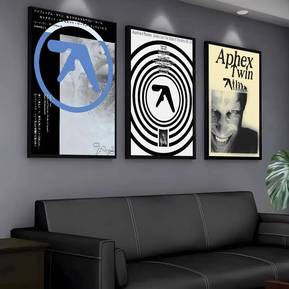 DJ A-Aphex T-Twin Cool Album Poster Multi-Purpose Wall Art for Living Room Bedroom Office Hallway Bar Home Decor Gift