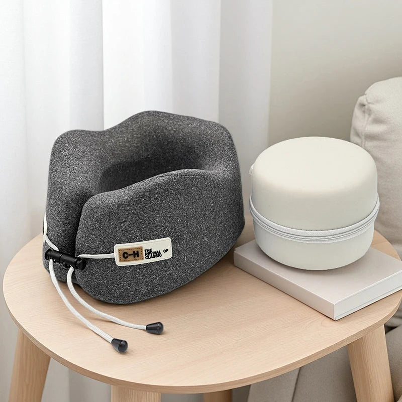 Memory Foam U-Shaped Pillow Travel Neck Support Sleeping Pillow Shoulder Rest U-Cushion Airplane Trip Neck Pillow