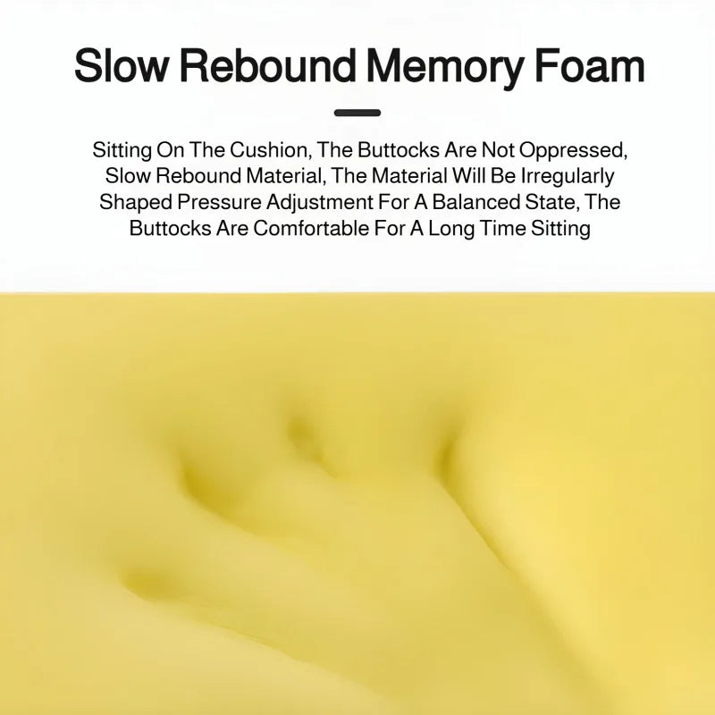 Memory Foam Office Chair Cushion Buttocks Sitting Summer Cool Cushion Not Afraid of Long Time Sitting Soft Comfortable