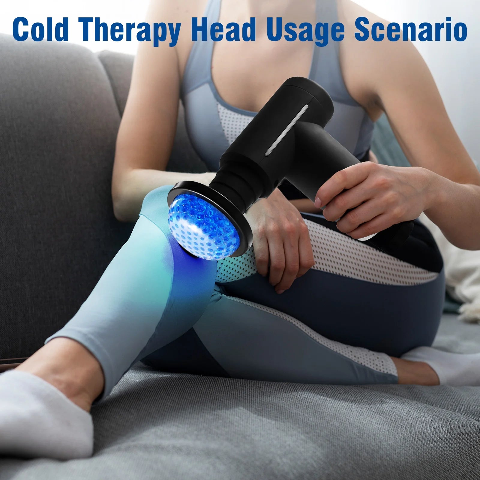 Hot Cold Therapy Massage Gun Professional Level Muscle Relaxation Body Exercise Deep 6 Heads 6 Speeds For Body Back