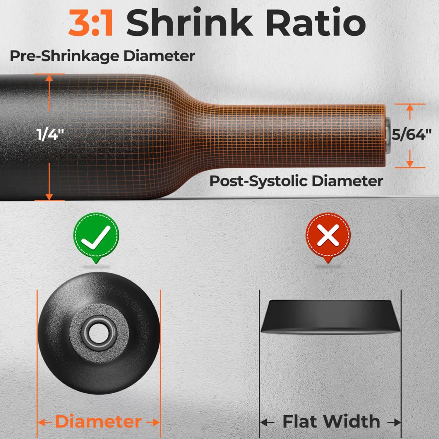 Φ1.6mm to Φ64m 3:1 Ratio Heat Shrink Tubing 1m/2m/3m/5m/10m Dual Wall Adhesive Lined Shrinkable Wire Wrap Tube