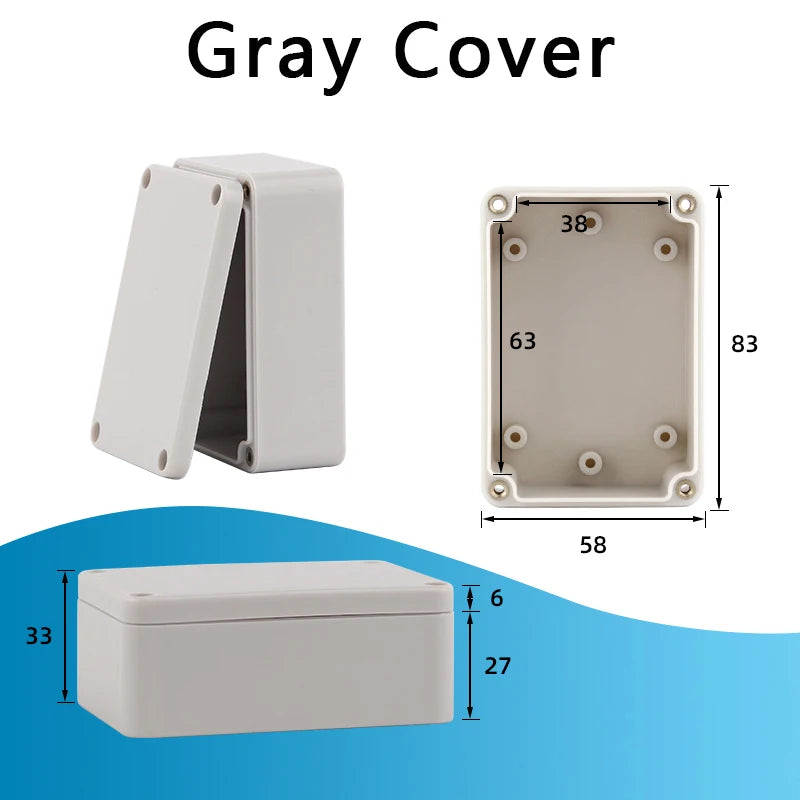 F-type outdoor waterproof junction box - waterproof box for outdoor monitoring - plastic power connection terminal