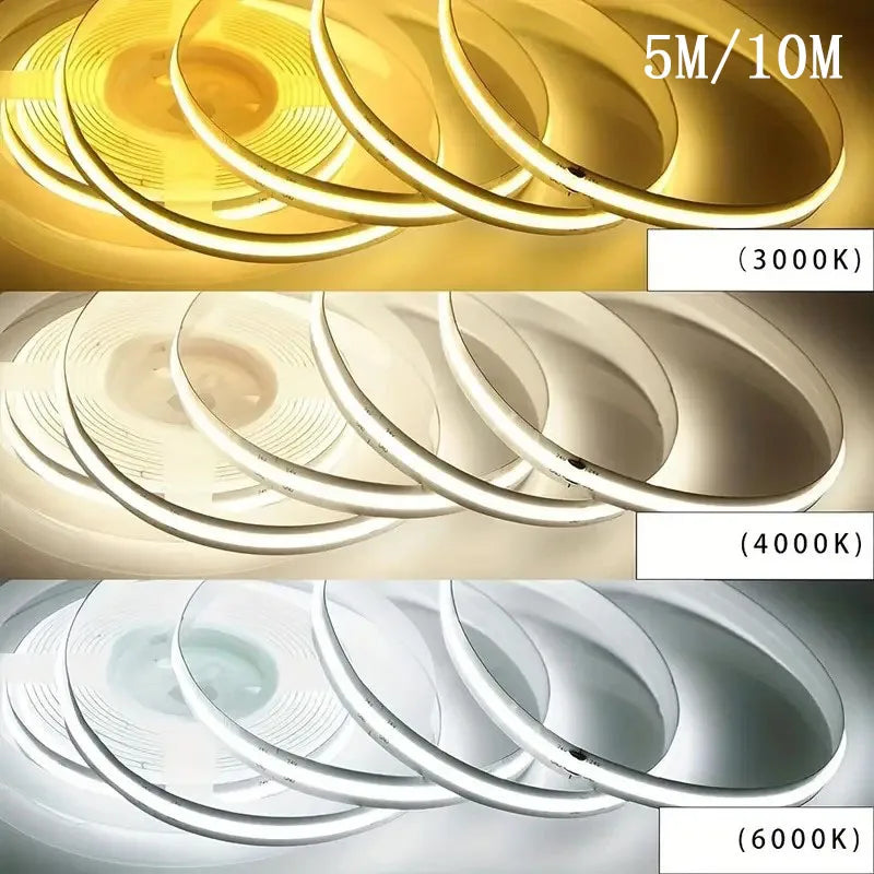 COB LED strip lights ambient lighting outdoor lighting used for kitchen garden home room decoration indoor lighting