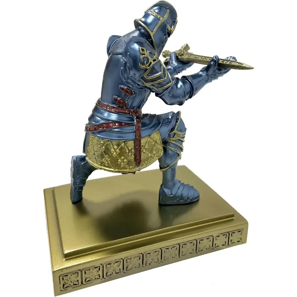 Knight pen holder desk Knight Statue Decoration Office desk decoration for men inspirational teacher desk decoration