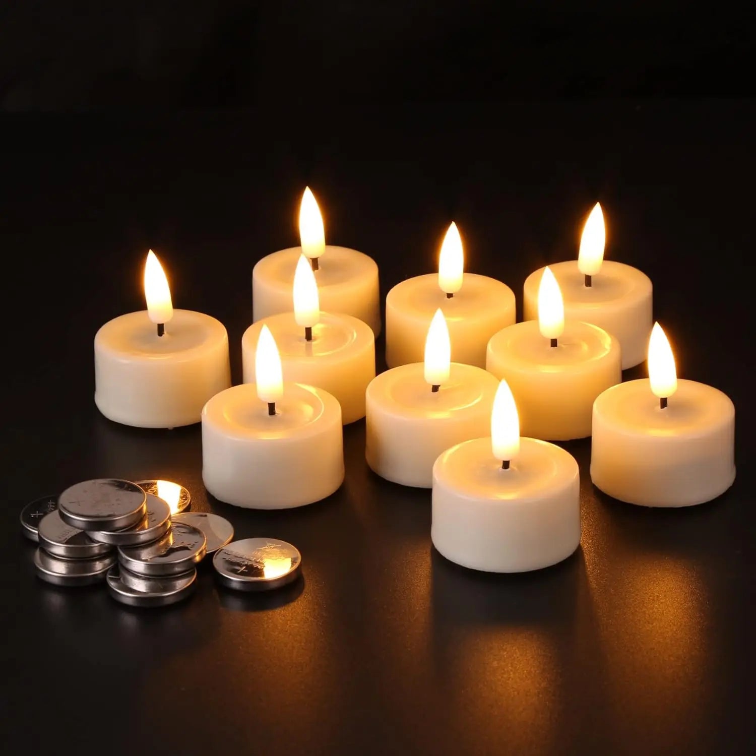 6/12pcs LED Candles Flashing Candles Light Battery Powered Flickering Tea Light Flameless Candles Birthday Wedding