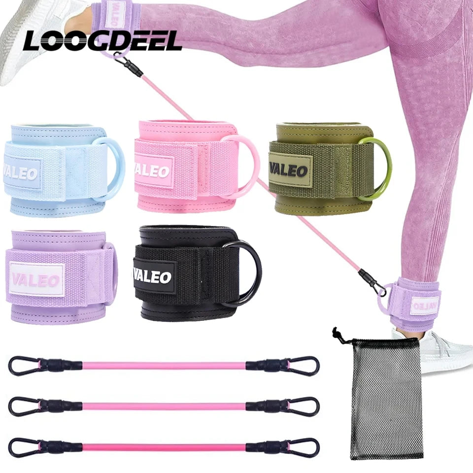 loogdeel-resistance-bands-set-ankle-straps-adjustable-foot-support-padded-cuff-ankle-weight-leg-training-brace-yoga-sport-tool