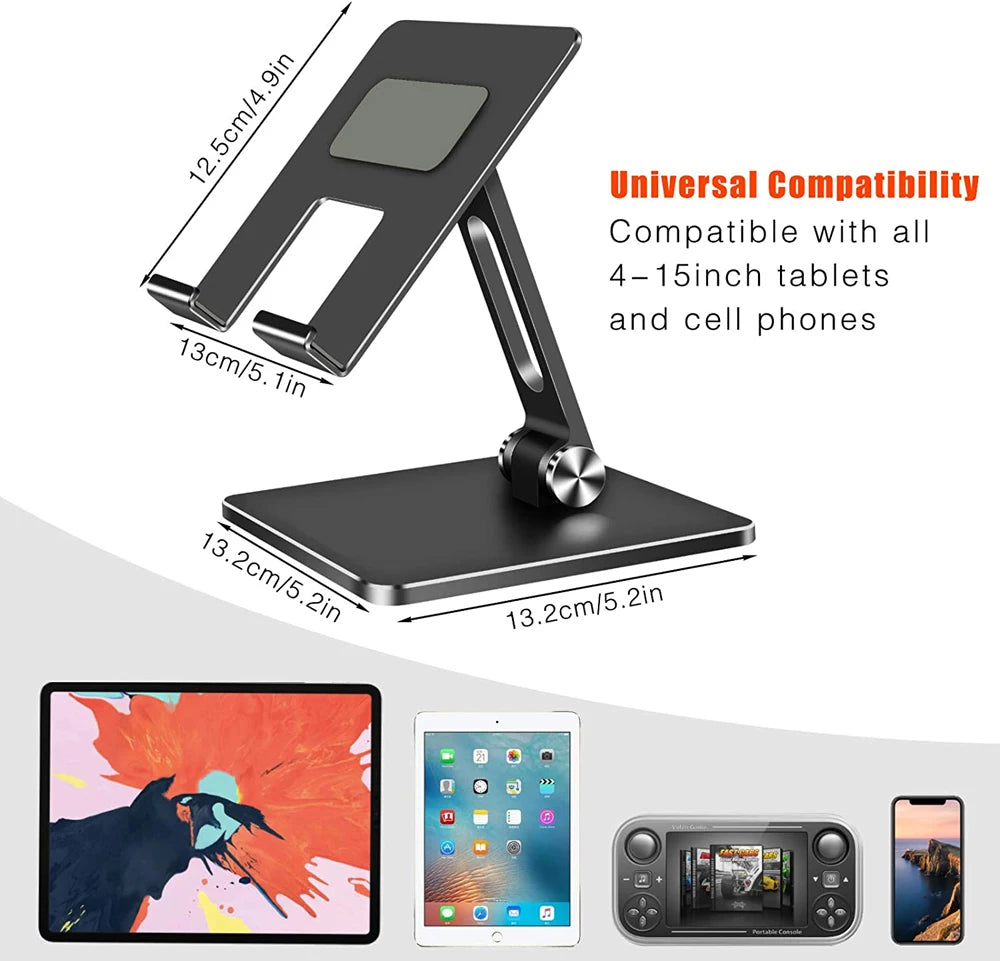 Metal Desk Mobile Phone Holder Stand For iPhone iPad Xiaomi Adjustable Desktop Tablet Holder Universal Table Cell Phone
