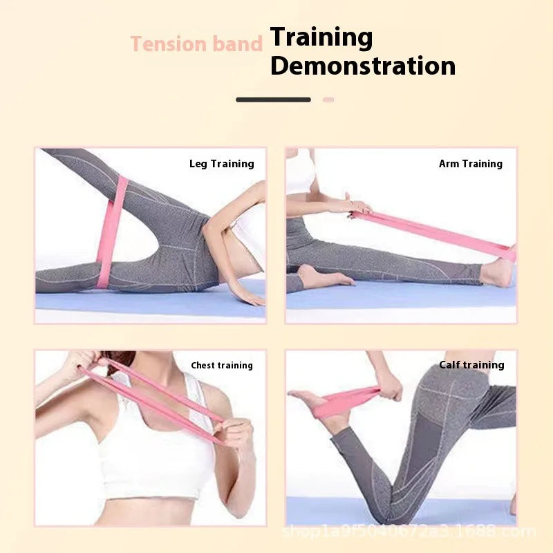 TPE Resistance Bands Set Pilates Equipment Stretching Agility Portability Females Yoga Stretch Band Core Strengths