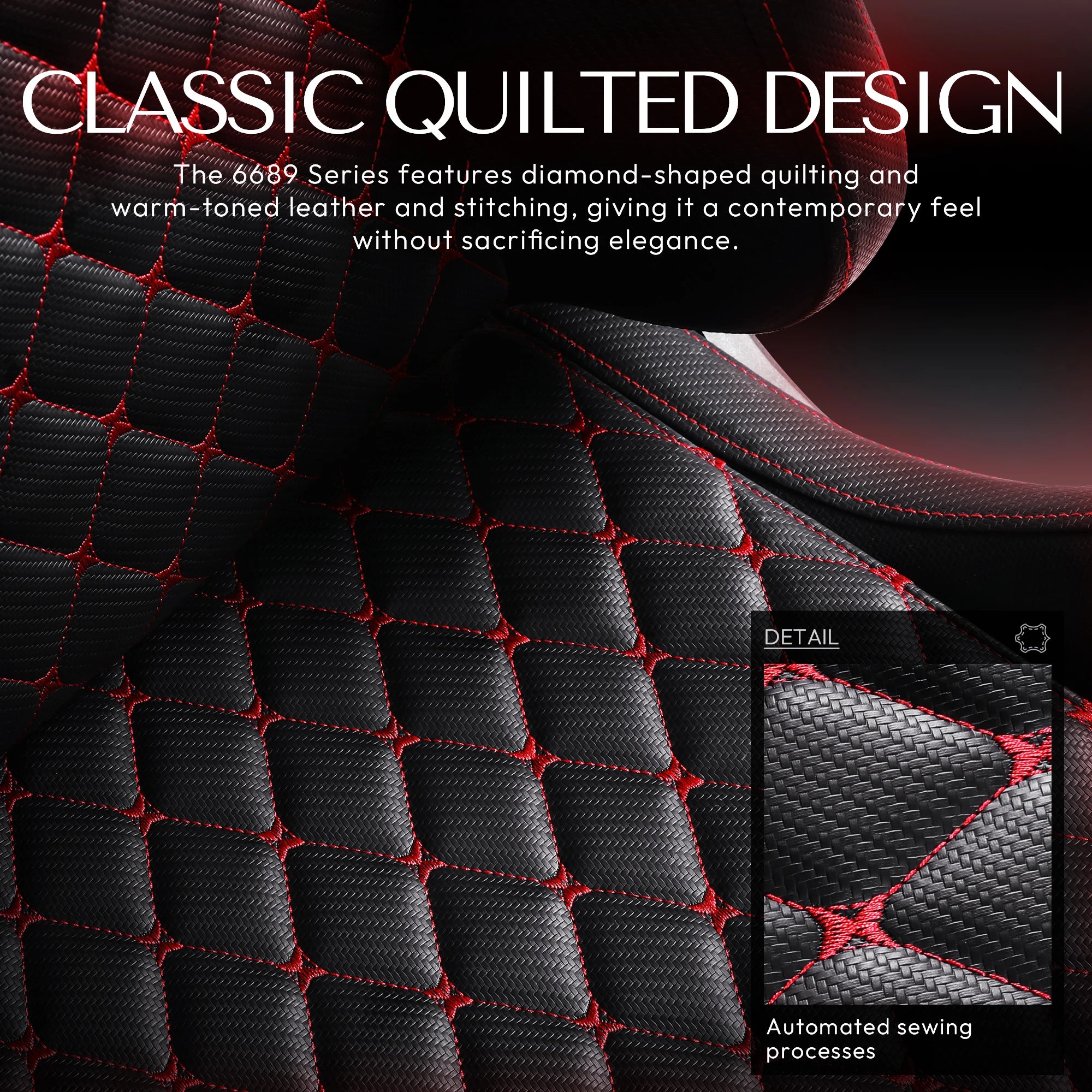 Dowinx Gaming/Office PC Chair with Footrest and Lumbar Support Vintage Style PU Leather High Back Adjustable Swivel