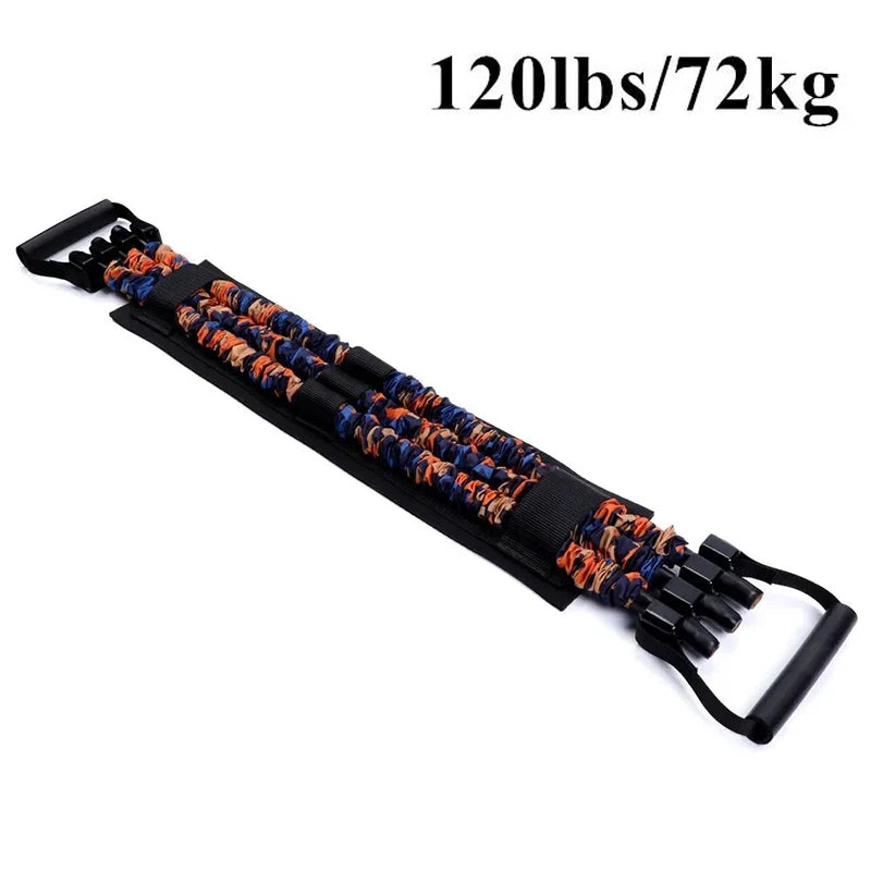 Adjustable Bench Press Bands Set Fitness Bar Push Up Resistance Band Chest Exercise Elastic Rope Arm Expander Home Gym