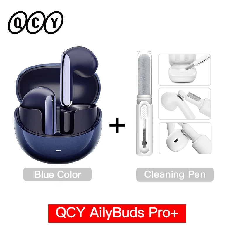 QCY HT10 AilyBuds Pro+ ANC Wireless Earphone Hi-Res Audio with LDAC Bluetooth 5.3 Earbuds 6 Mic AI HD Call Multipoint