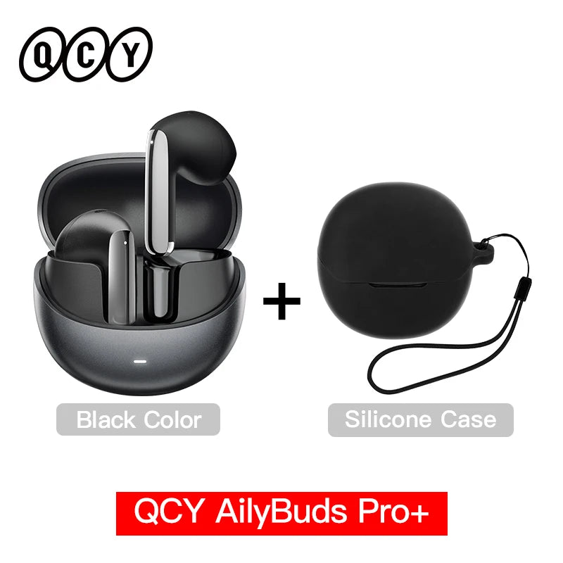 QCY HT10 AilyBuds Pro+ ANC Wireless Earphone Hi-Res Audio with LDAC Bluetooth 5.3 Earbuds 6 Mic AI HD Call Multipoint