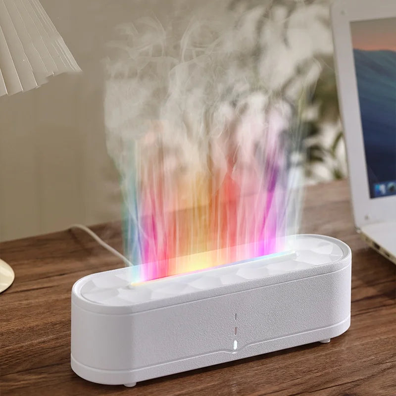 Colorful Flames Air Humidifier Essential Oils Humidifiers Flame Aroma Humidifier Fragrance Diffuser Home Aromatherapy